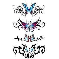 5 pcs butterfly waterproof temporary tattoo175cm10cm