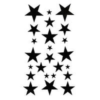 5 Pcs Star Waterproof Temporary Tattoo(17.5cm10cm)