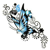 5 pcs butterfly waterproof temporary tattoo6m6cm