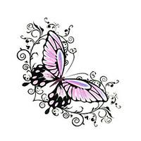 5 pcs butterfly waterproof temporary tattoo6cm6cm