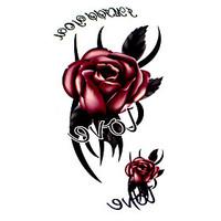 5 pcs rose waterproof temporary tattoo175cm10cm