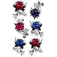 5 Pcs Rose Waterproof Temporary Tattoo(17.5cm10cm)