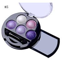 5 colors professional shimmer natural eyes makeup pigment eyeshadow pa ...