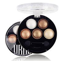 5 Colors UBUB Professional Baked 3in1 MatteGlitterShimmer Metallic Color Eye Shadow Powder Cosmetic Makeup Palette