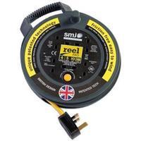 5 Metre Extension Reel 4 Socket (Black/Yellow)