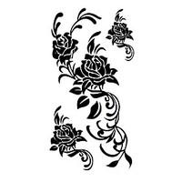 5 pcs rose waterproof temporary tattoo175cm10cm