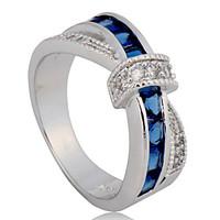 5 Color Size 6/7/8/9/10 High Quality Women Rings 10KT White Gold Filled Ring