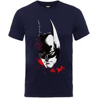 5 6 years navy blue childrens batmman arkham face t shirt