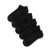 5 pairs of freshfeet cotton rich trainer liner socks 5 14 years