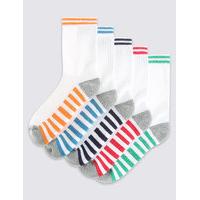 5 Pack of Cotton Rich Freshfeet Sports Socks (3-14 Years)