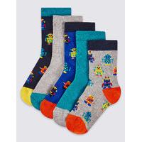 5 Pairs of Assorted Socks (1-6 Years)