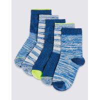 5 Pairs of Freshfeet Cotton Rich Socks (12 Months - 14 Years)