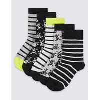 5 Pairs of Cotton Rich Socks (7-14 Years)