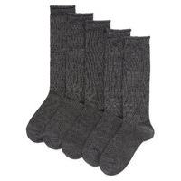 5 pairs of freshfeet cotton rich knee high heart socks 3 11 years