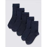 5 Pairs of Freshfeet Cotton Rich School Socks (2-14 Years)