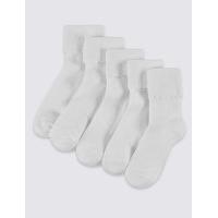 5 Pairs of Freshfeet Cotton Rich Socks (5-14 Years)
