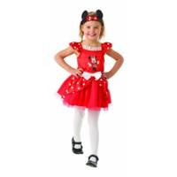 5-6 Years Red Girls Minnie Mouse Ballerina Costume