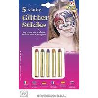 5 Pack Of Glitter Make Up Sticks