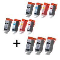 5 x bci 3ek black and 2 x colour set bci 6cmy