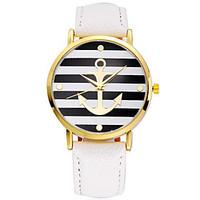 5 Colors New Arrival Fashion Leather Strap Anchor GENEVA Watches Women Dress Watches Cool Watches Unique Watches