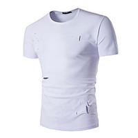 5 Colors M-3XL Hot Sale Men\'s Casual/Daily Simple Summer T-shirt Solid Round Neck Short Sleeve Cotton
