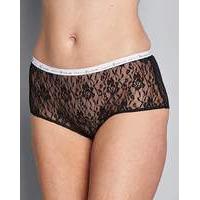 5 pack monochrome lace shorts