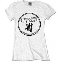 5 Seconds of Summer Derping Stamp White Skinny: X Large