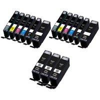 5 x canon pgi 550pgbkxl black and 2 x colour set cli 551bkcmygyxl comp ...