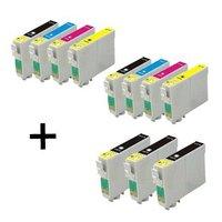 5 x Epson (T0891) Black and 2 x Epson Color Set (T0892-4) Compatible Cartridges