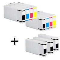 5 x (T7011) Black and 2 x Color Set (T7012-4)