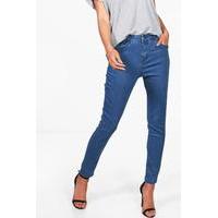 5 pocket skinny jeans blue