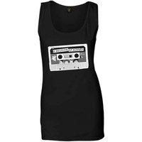 5 Seconds Of Summer Women\'s Tape Slim Fit Sleeveless Vest Top, Black, Size 12