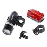 5 led kit bike front light rear flashlight multi functional waterproof ...