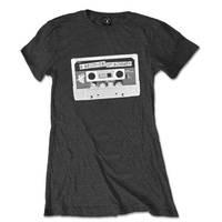 5 seconds of summer womens tape slim fit short sleeve t shirt grey