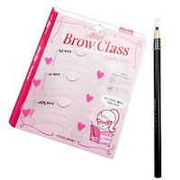 5 colors 3pcs beauty eye brow card with a drawing pen