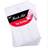 5 packs french manicure smile tip guides pedicure diy nail art sticker ...