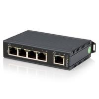 5-port industrial Ethernet switch - DIN rail mountable