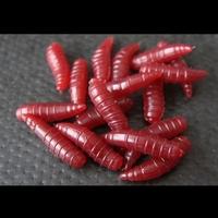 50Pcs 1.6cm Fishing Lure Maggot Grub Soft Baits Worms