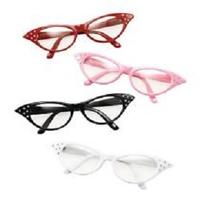 50s black ladies cateye glasses