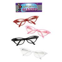 50\'s Pink Cateye Glasses