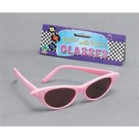 50s pink sunglasses with dark lens