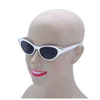 50\'s Silver Metallic Cateye Sunglasses