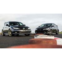 50% off Subaru STI vs Mitsubishi EVO Driving