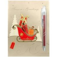 50 x personalised sleigh national pens