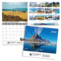 50 x personalised 2018 wall calendar national pens