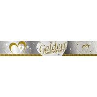 50th Gold Banner 9ft