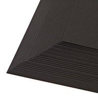 50 Sheets of Black Card 200 GSM 306799