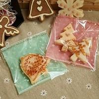 50pcs Cute Rabbit Self Adhesive Cookie Bakery Candy Biscuit Jewelry Gift Plastic Packaging Bag Baby Birthday Decorations