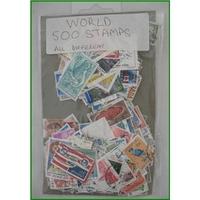 500 world stamps all different