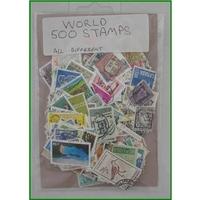 500 world stamps all different